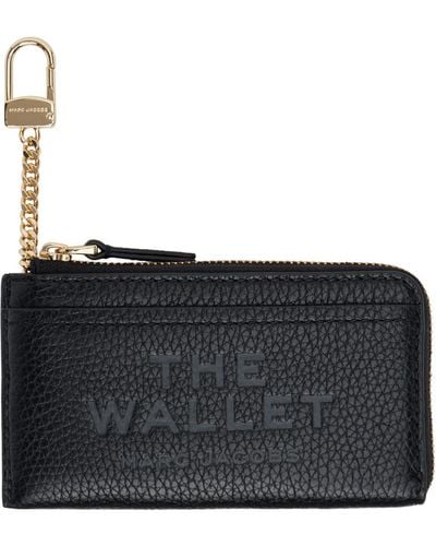 Marc Jacobs 'The Leather Top Zip Multi' Wallet - Black