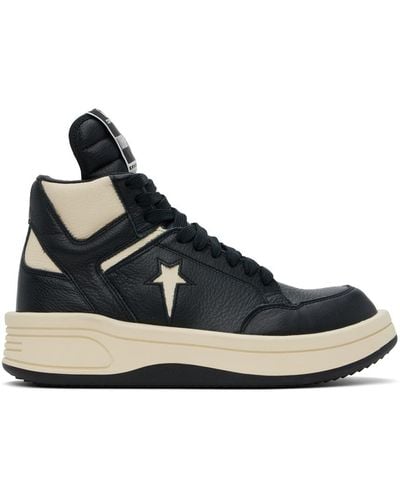 Rick Owens Converse Edition Turbowpn Mid Sneakers - Black