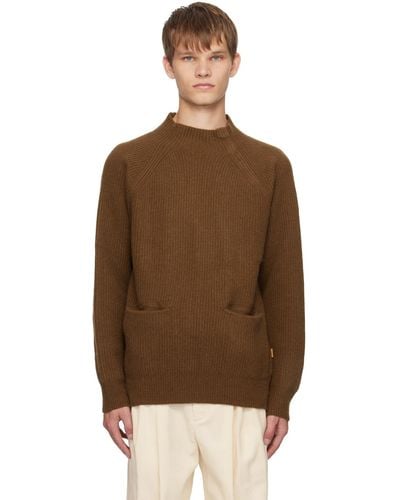 LE17SEPTEMBRE Asymmetrical Sweater - Brown
