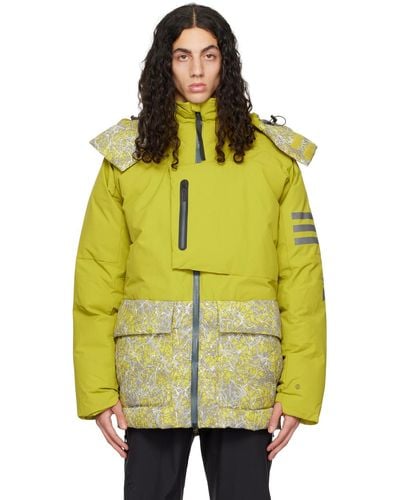 adidas Originals Blouson xploric jaune rembourré en duvet édition and wander