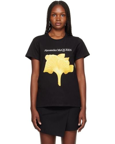 Alexander McQueen Black Graphic T-shirt