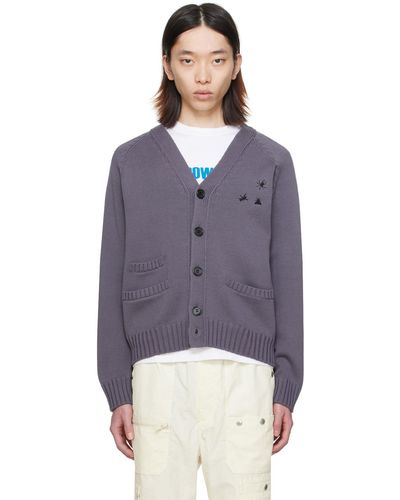Undercover Embroide Cardigan - Blue