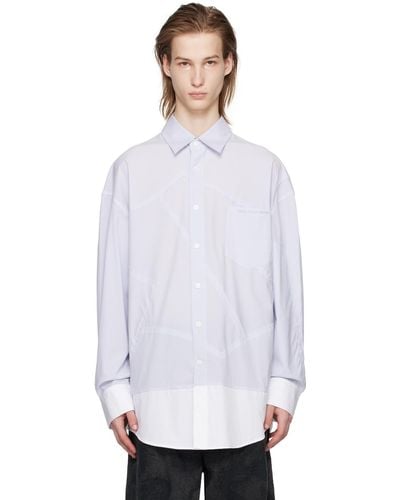 Feng Chen Wang Patchwork Shirt - White