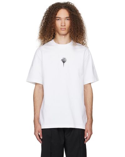 Han Kjobenhavn T-shirt blanc à images de rose