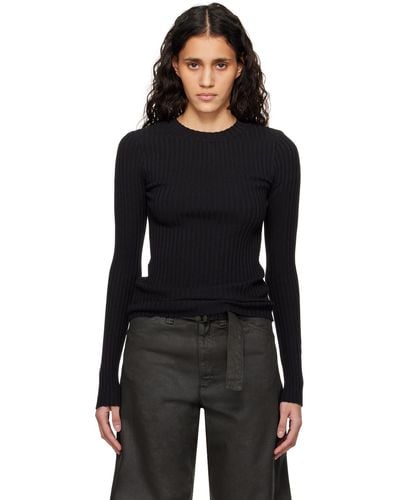Anine Bing Cecily Long Sleeve T-Shirt - Black