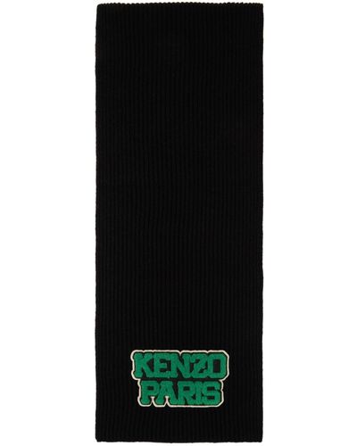 KENZO Écharpe 'college patch' e - Noir