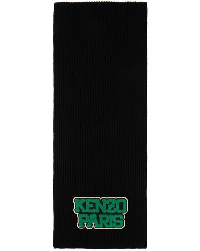 KENZO 'college Patch' Scarf - Black