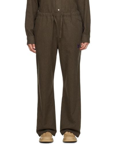 Needles Brown String Work Lounge Trousers