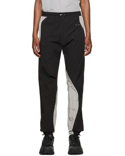 HELIOT EMIL Panelled Track Trousers - Black