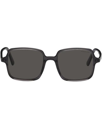 Moncler Grey Shadorn Sunglasses - Black