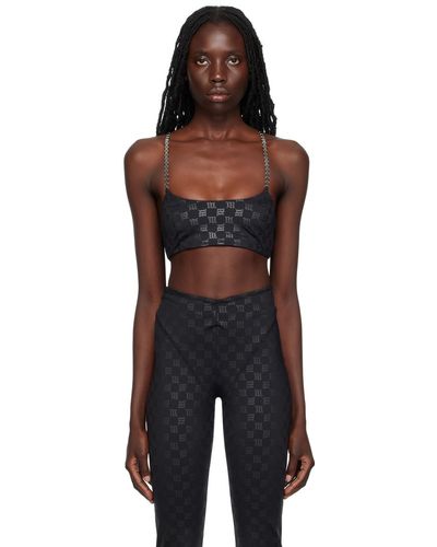 MISBHV Soutien-gorge léger tyra noir à monogrammes