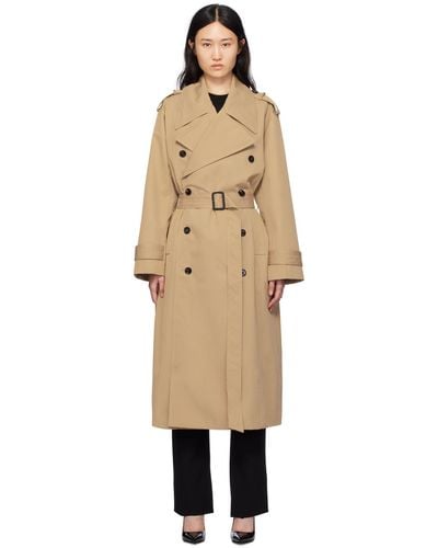 Co. Tan Oversized Trench At - Black