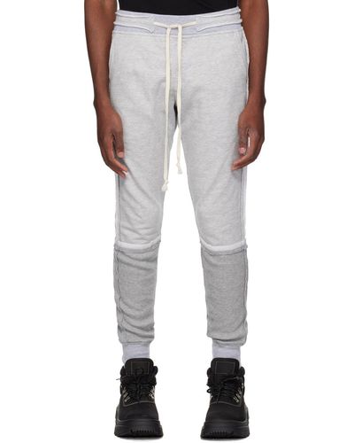 Greg Lauren Paneled Sweatpants - White