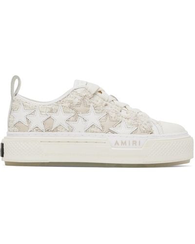 Amiri Stars Court Low Sneakers - Black