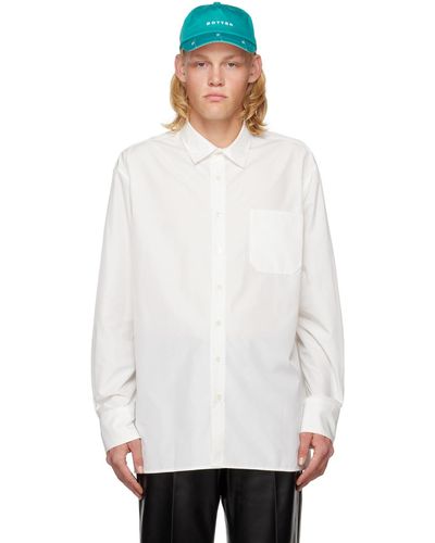 BOTTER Chemise blanche à boutons exclusive à ssense