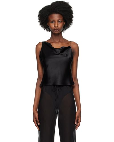SILK LAUNDRY Camisole carrie noire