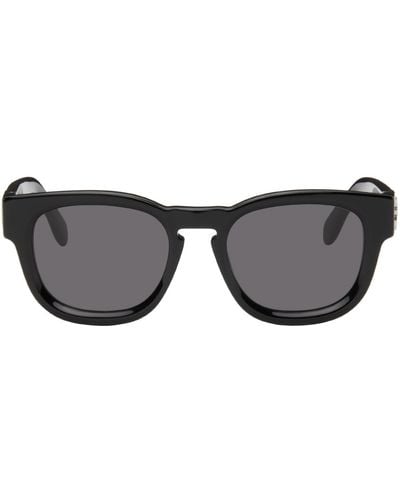 Palm Angels Black Riverside Sunglasses
