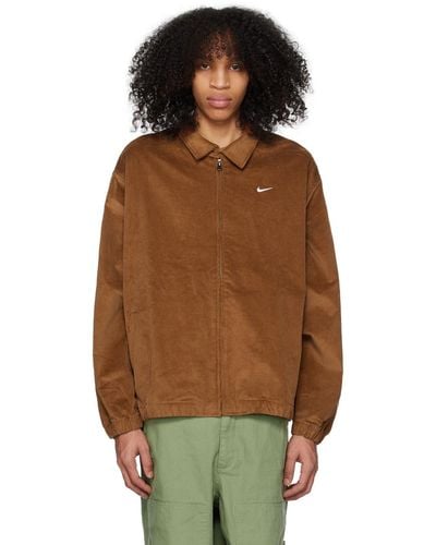 Nike Brown Harrington Jacket - Multicolor