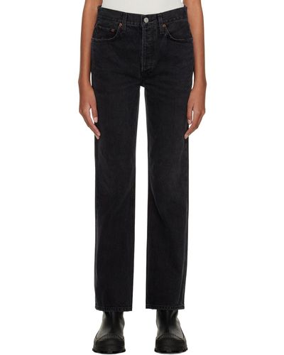 Agolde Black Relaxed-fit Jeans