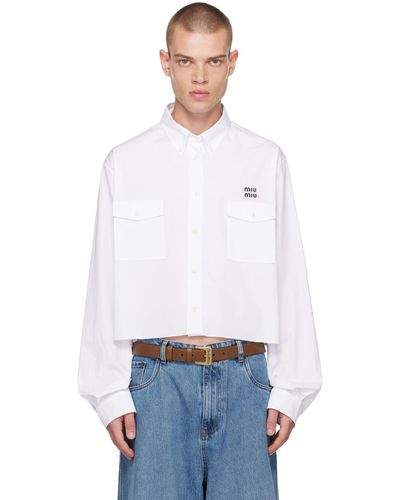 Miu Miu Button-down Shirt - White