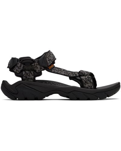 Teva Grey Terra Fi 5 Universal Sandals - Black