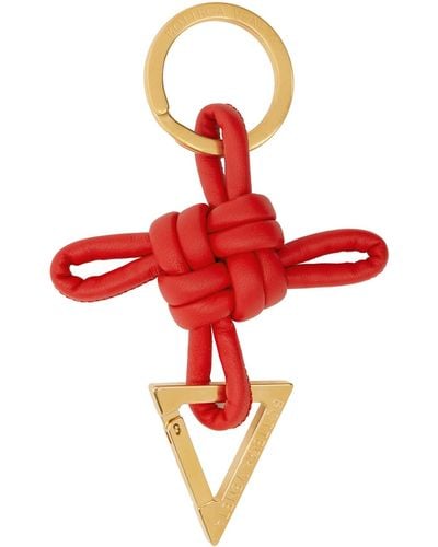 Bottega Veneta Triangle Key Ring - Red