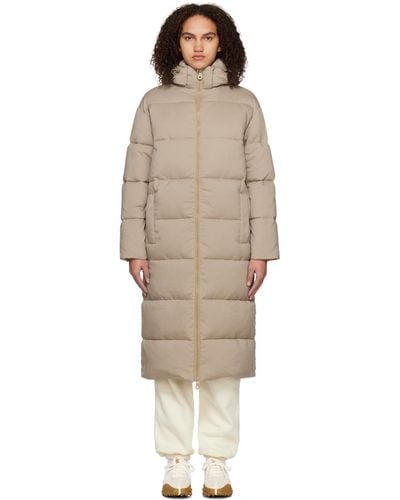 GIRLFRIEND COLLECTIVE Taupe Serenity Puffer Coat - Black