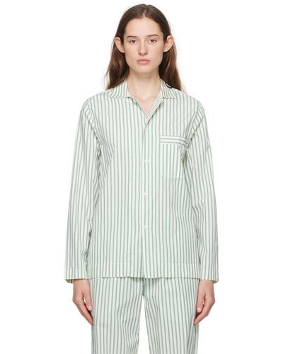 Tekla Long Sleeve Pyjama Shirt - Multicolour