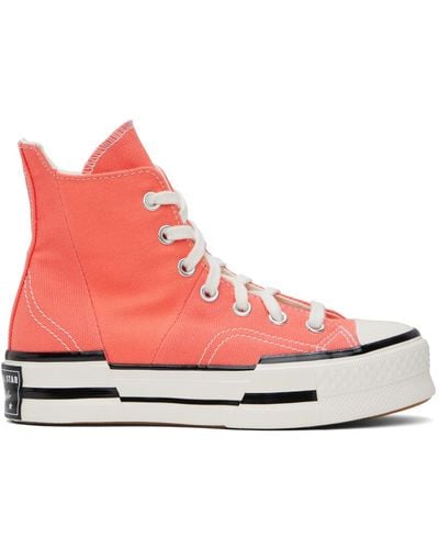 Converse Pink Chuck 70 Plus Sneakers - Red