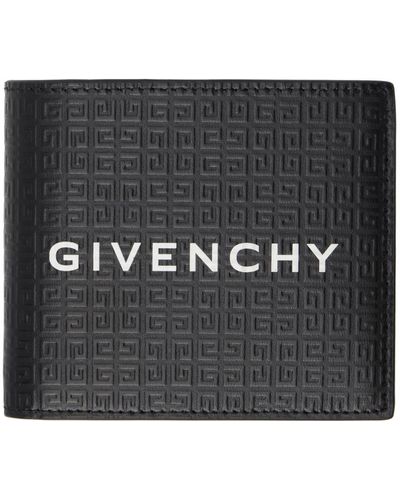 Givenchy Portefeuille noir à motif 4g