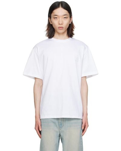 WOOYOUNGMI White Embossed T-shirt