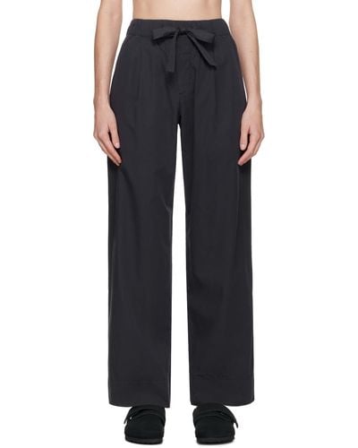 Tekla Birkenstock Edition Pyjama Trousers - Black