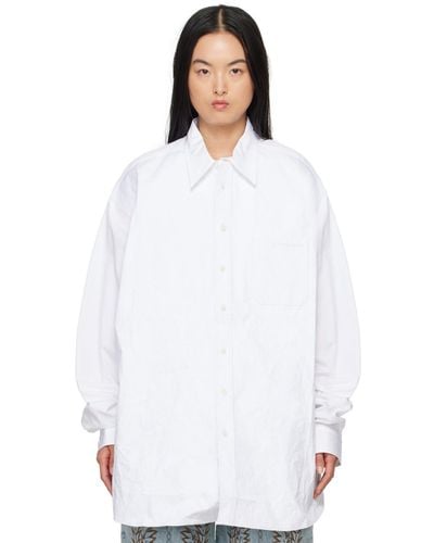 Y. Project Scrunched Shirt - White