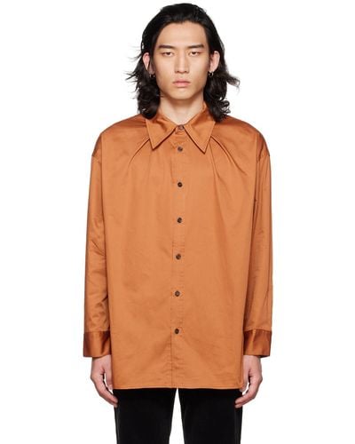 DRAE Ssense Exclusively Button Shirt - Orange