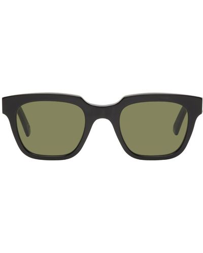 Retrosuperfuture Retrosuperfuture Black Giusto Sunglasses - Green