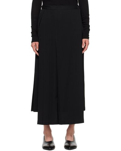 Yohji Yamamoto Jupe noire à plis