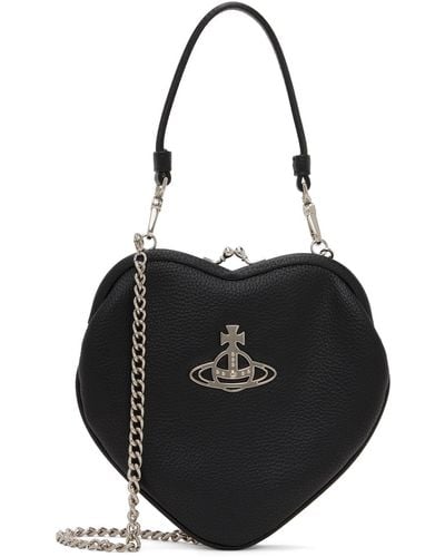 Vivienne Westwood Black Belle Heart Frame Bag