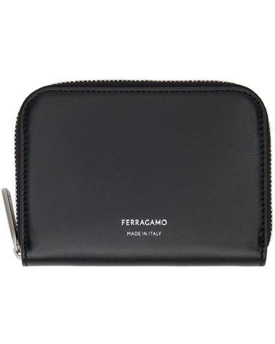 Ferragamo クレジットカード ジップウォレット - ブラック