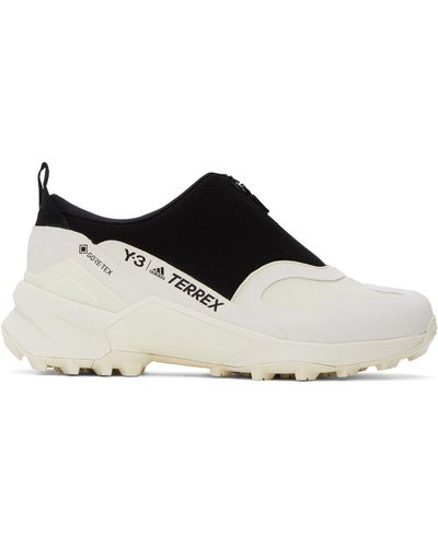 Y-3 Baskets terrex swift r3 noir et blanc cassé en gore-tex