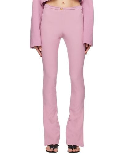 Blumarine Pink Belted Pants