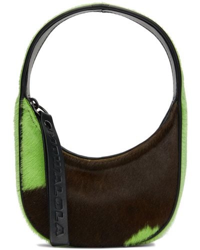 Mowalola Brown & Pony Small Bundle Bag - Green