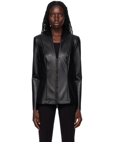 Wolford Black Jenna Faux-leather Jacket