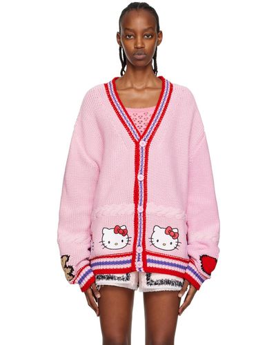 Gcds Pink Hello Kitty Edition Cardigan