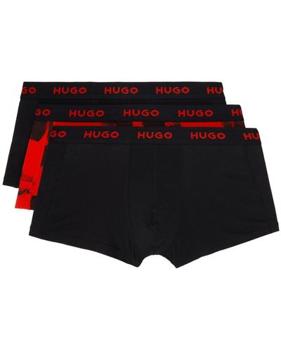 HUGO &レッド ボクサー 3枚セット - ブラック