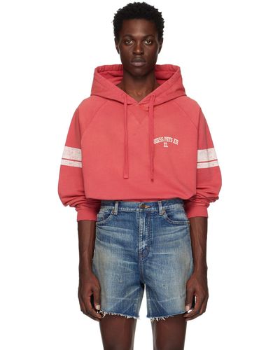 Guess USA Red Distressed Hoodie