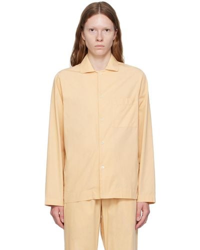 Tekla Button Pyjama Shirt - Natural