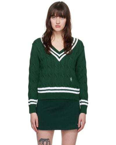 Sporty & Rich Green 'src' Sweater