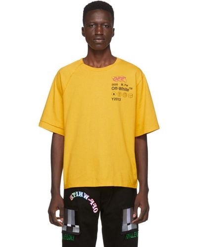 Off-White c/o Virgil Abloh Industrial Y013 Reconstructed Tee - Yellow