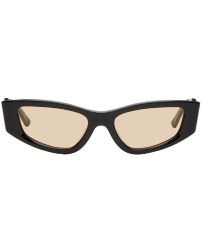 Eckhaus Latta Ssense Exclusive 'the Tilt' Sunglasses - Black