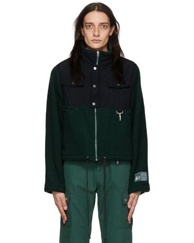 Reese Cooper Green Polyester Jacket - Black